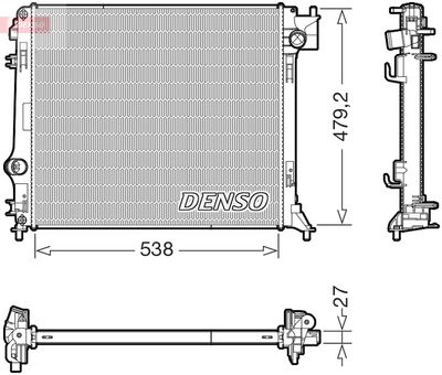 Radiator, engine cooling DENSO DRM46080