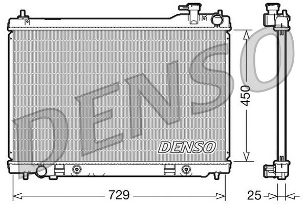 DENSO DRM46100 Radiator, engine cooling