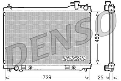 Radiator, engine cooling DENSO DRM46100