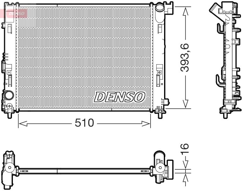 DENSO DRM46103 Radiator, engine cooling