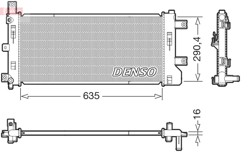 DENSO DRM46105 Radiator, engine cooling