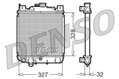Radiator, engine cooling DENSO DRM47006