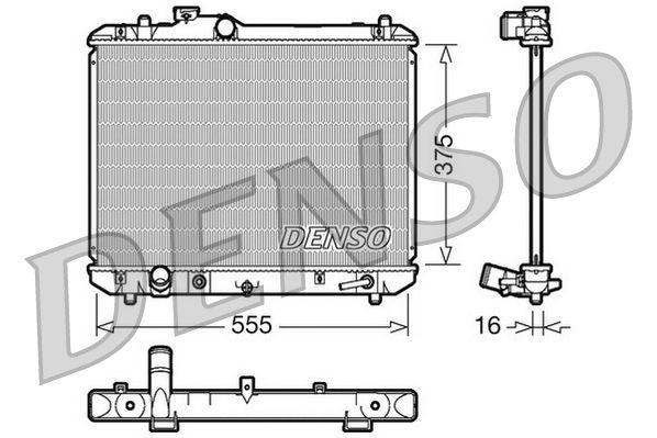 DENSO DRM47007 Radiator, engine cooling
