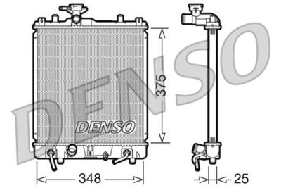 Radiator, engine cooling DENSO DRM47009