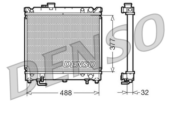 DENSO DRM47010 Radiator, engine cooling