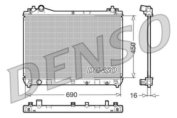 DENSO DRM47011 Radiator, engine cooling