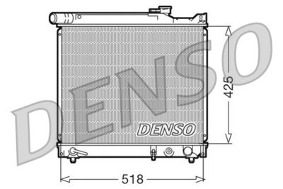 Radiator, engine cooling DENSO DRM47012