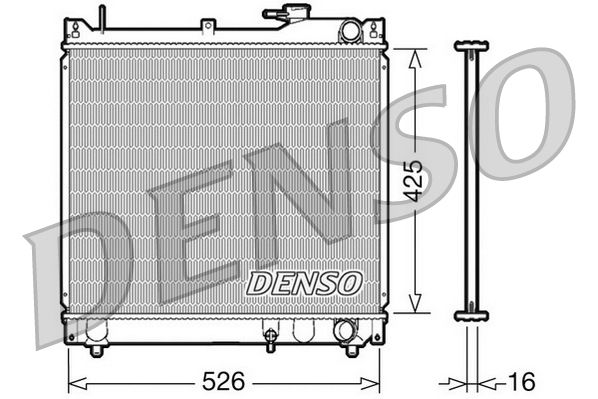 DENSO DRM47015 Radiator, engine cooling