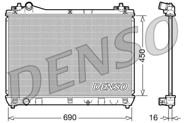 DENSO DRM47016 Radiator, engine cooling