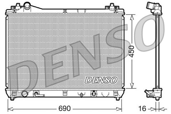 DENSO DRM47017 Radiator, engine cooling
