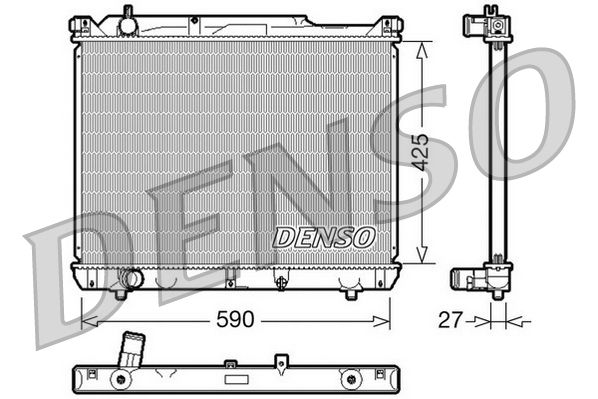 DENSO DRM47019 Radiator, engine cooling