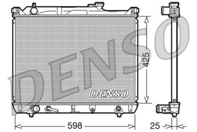 Radiator, engine cooling DENSO DRM47021