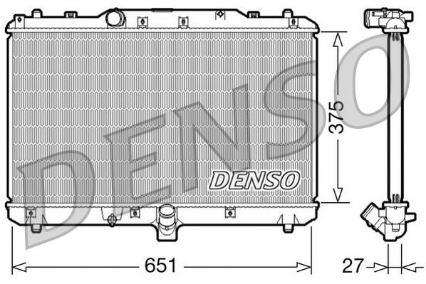 DENSO DRM47022 Radiator, engine cooling
