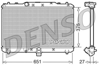 Radiator, engine cooling DENSO DRM47022