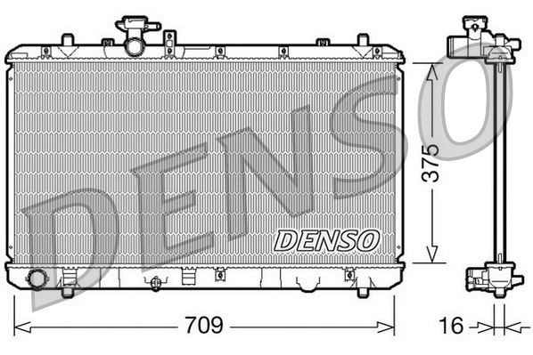DENSO DRM47023 Radiator, engine cooling