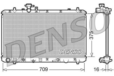 Radiator, engine cooling DENSO DRM47024