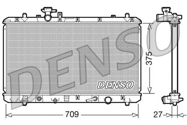 DENSO DRM47025 Radiator, engine cooling