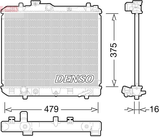 DENSO DRM47028 Radiator, engine cooling