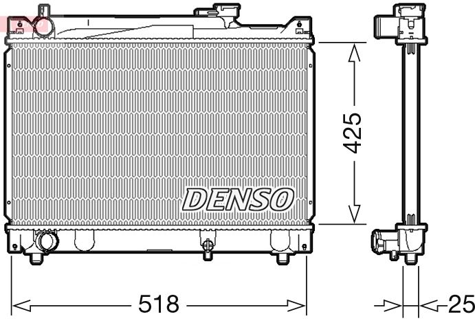 DENSO DRM47030 Radiator, engine cooling