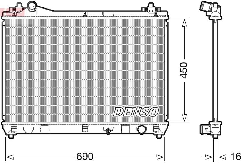 DENSO DRM47031 Radiator, engine cooling