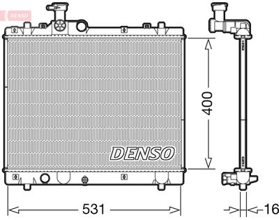 Radiator, engine cooling DENSO DRM47034