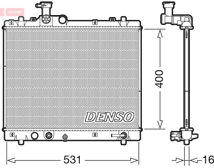 DENSO DRM47035 Radiator, engine cooling