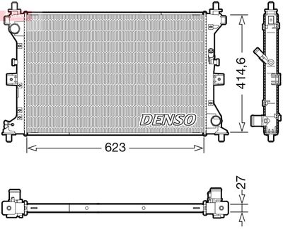 Radiator, engine cooling DENSO DRM47039