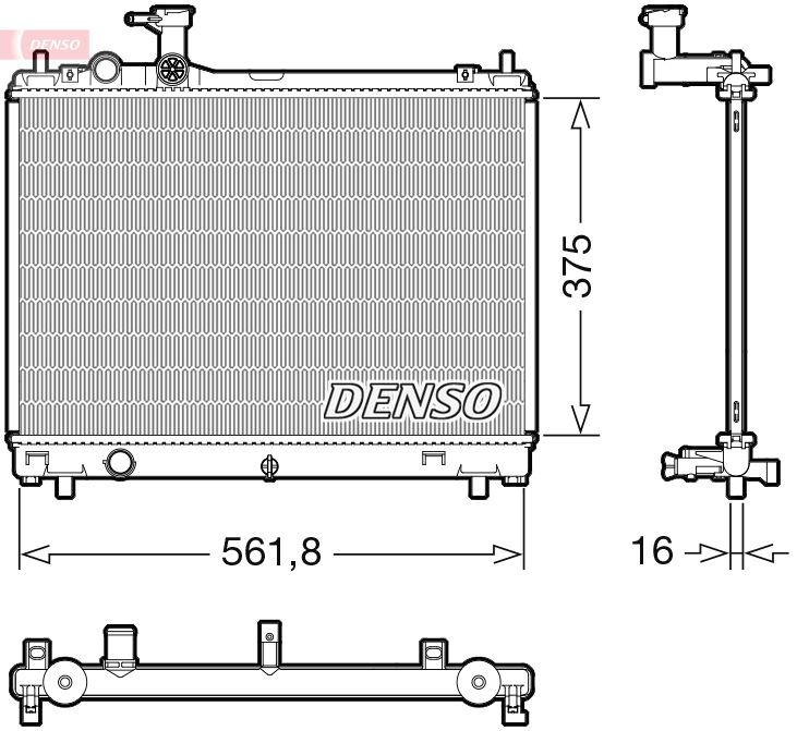 DENSO DRM47044 Radiator, engine cooling