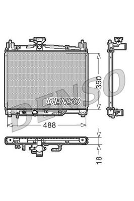 Radiator, engine cooling DENSO DRM50002