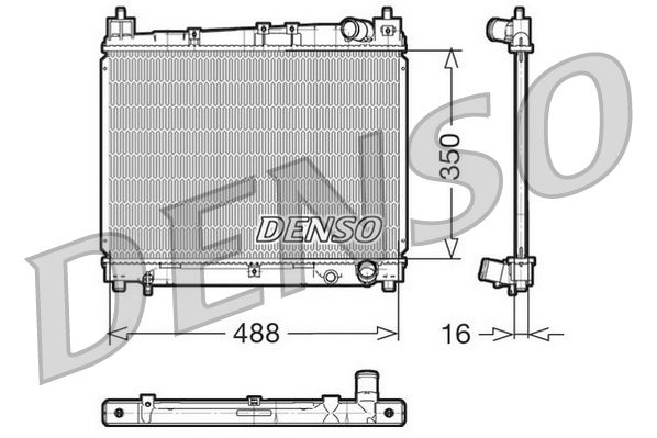 DENSO DRM50006 Radiator, engine cooling