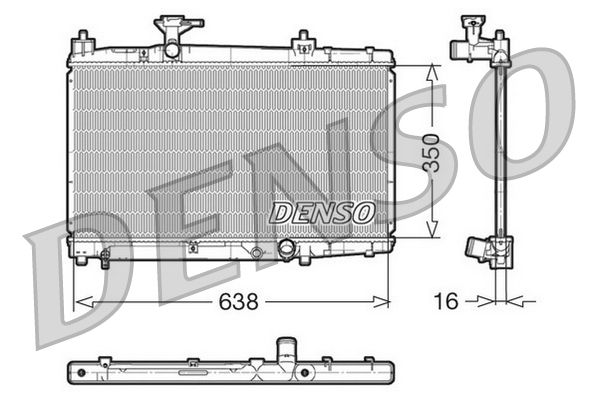 DENSO DRM50007 Radiator, engine cooling