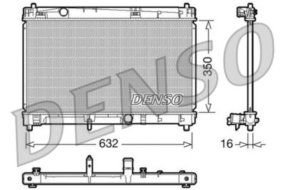 Radiator, engine cooling DENSO DRM50009