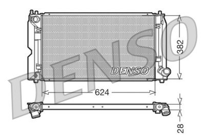 Radiator, engine cooling DENSO DRM50012