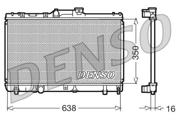 DENSO DRM50013 Radiator, engine cooling