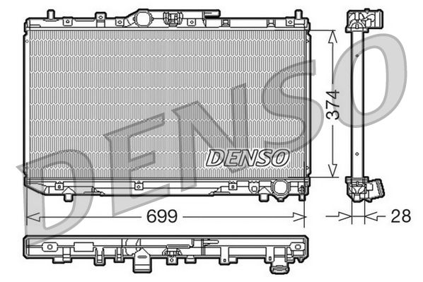 DENSO DRM50014 Radiator, engine cooling