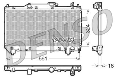 Radiator, engine cooling DENSO DRM50015