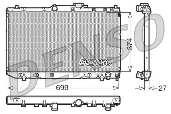DENSO DRM50016 Radiator, engine cooling