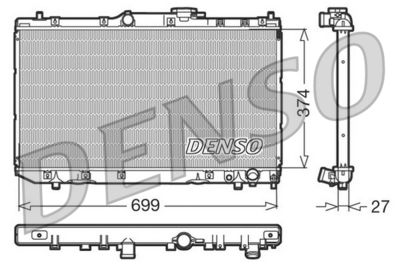 Radiator, engine cooling DENSO DRM50016