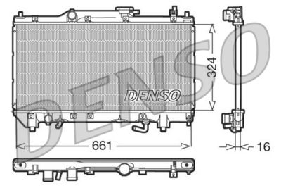 Radiator, engine cooling DENSO DRM50017