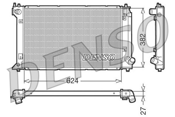 DENSO DRM50019 Radiator, engine cooling