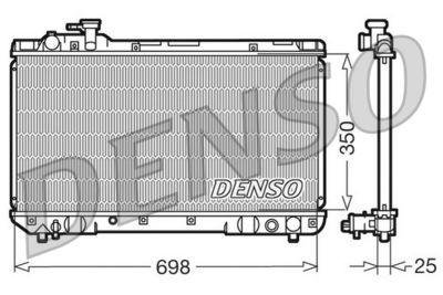 Radiator, engine cooling DENSO DRM50020