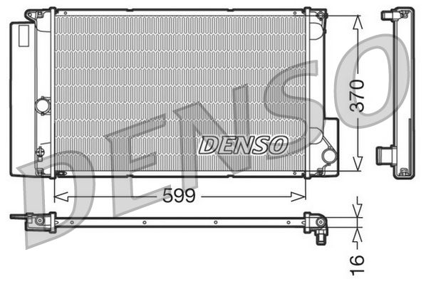 DENSO DRM50026 Radiator, engine cooling