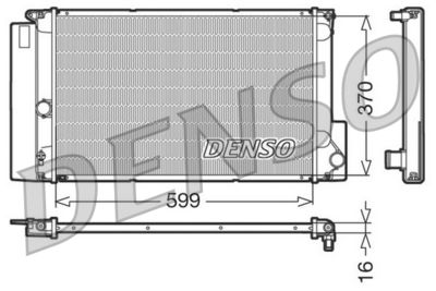 Radiator, engine cooling DENSO DRM50026