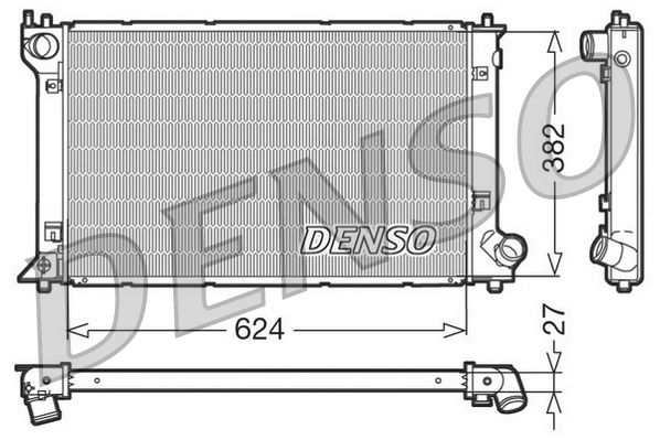 DENSO DRM50027 Radiator, engine cooling