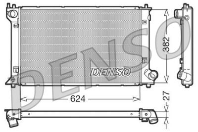 Radiator, engine cooling DENSO DRM50027