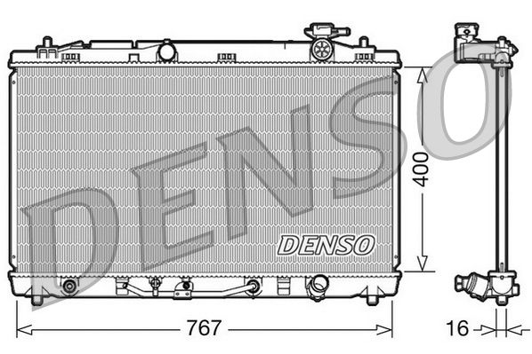 DENSO DRM50030 Radiator, engine cooling