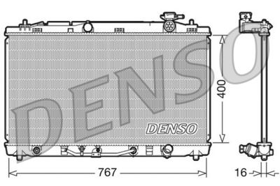Radiator, engine cooling DENSO DRM50030