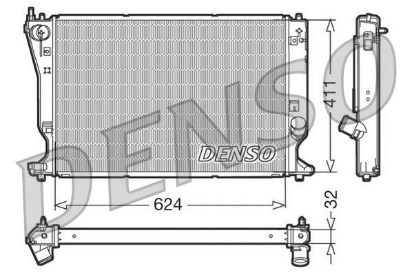 DENSO DRM50032 Radiator, engine cooling