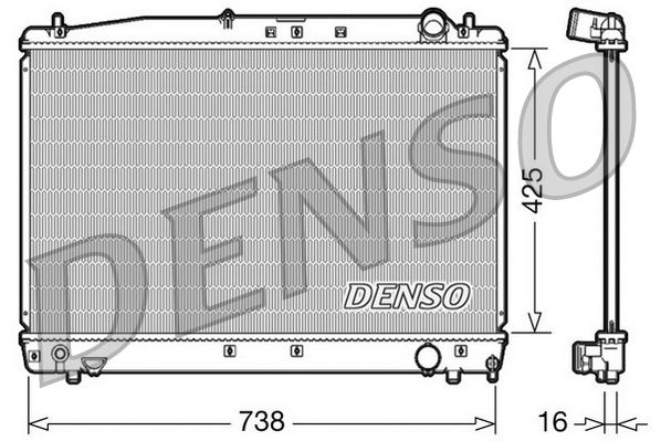 DENSO DRM50033 Radiator, engine cooling