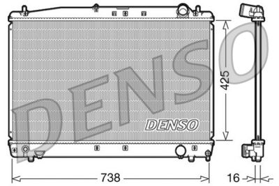 Radiator, engine cooling DENSO DRM50033